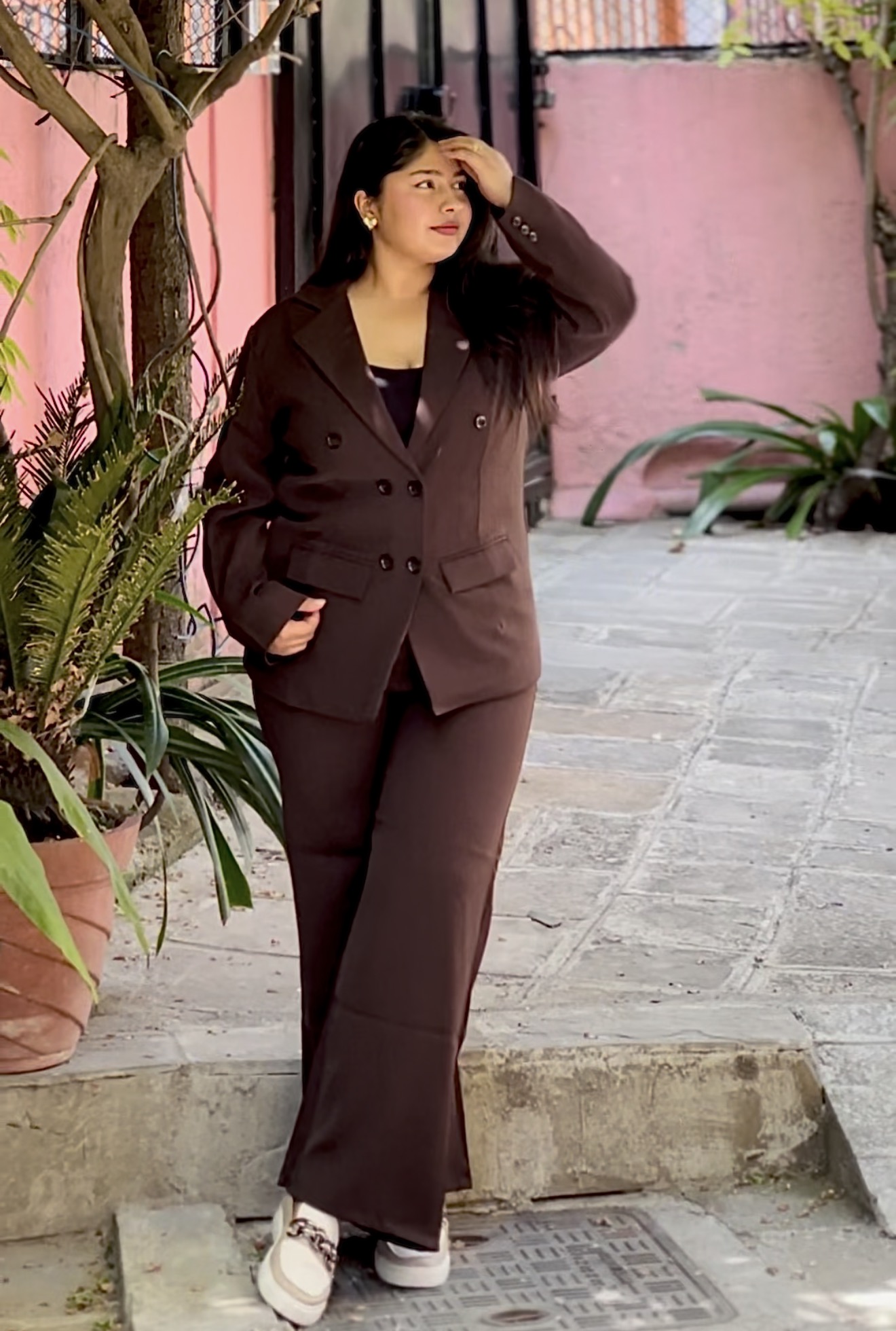 Double Layer Blazer Set