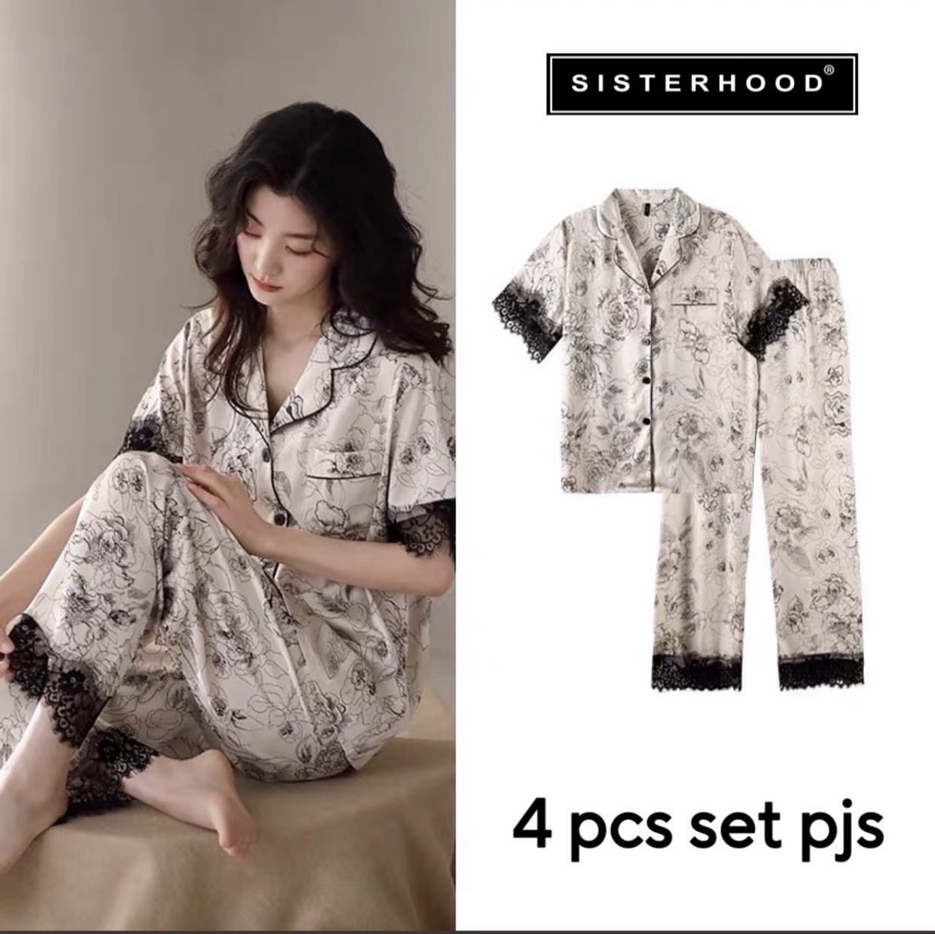 4 Pcs Pjs Set